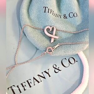 💚Tiffany & Co. Loving Heart Paloma Picasso Vintage 925 Sterling Necklace ✨️